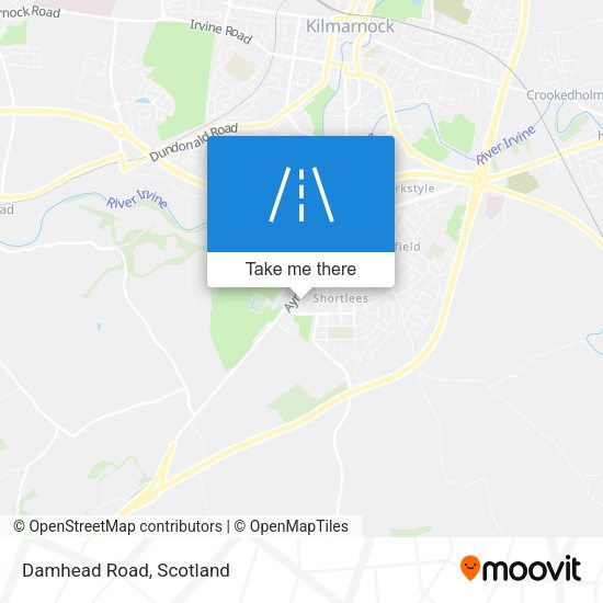 Damhead Road map