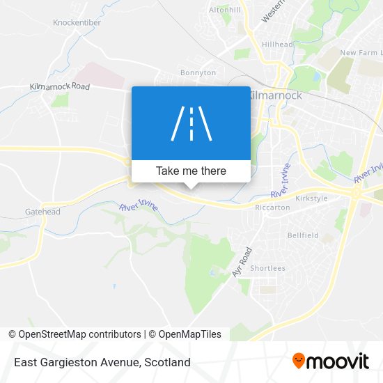 East Gargieston Avenue map