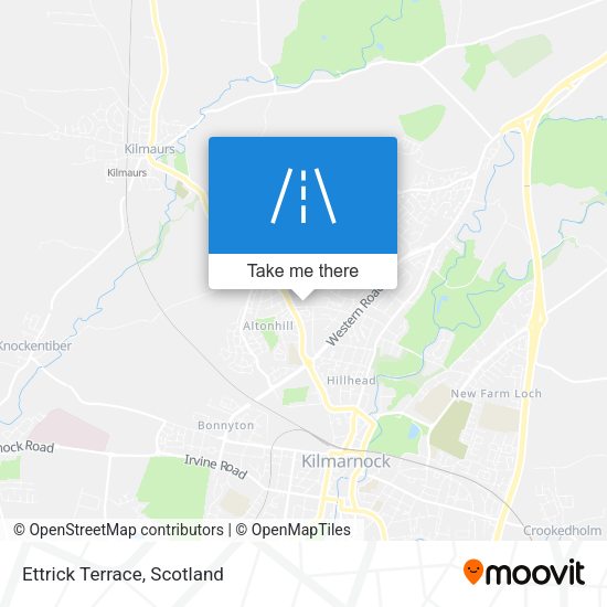 Ettrick Terrace map