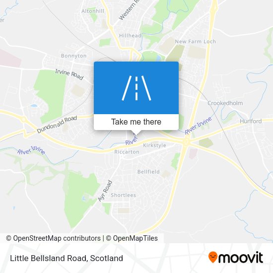 Little Bellsland Road map
