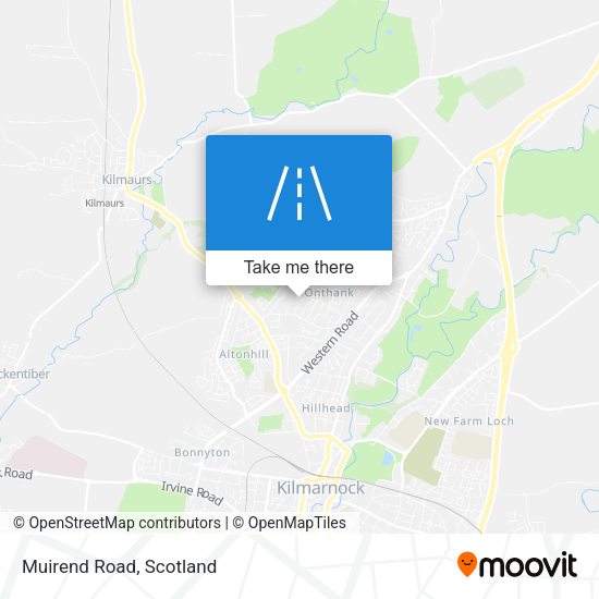 Muirend Road map