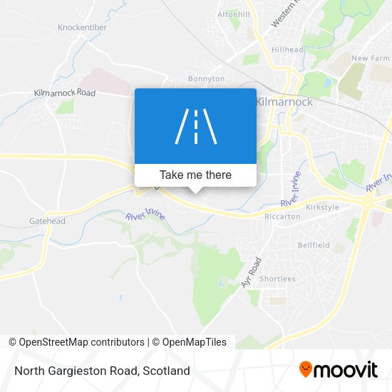 North Gargieston Road map