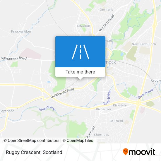Rugby Crescent map