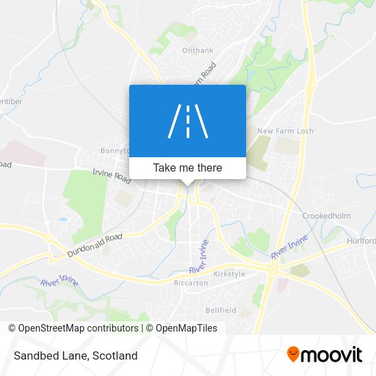 Sandbed Lane map