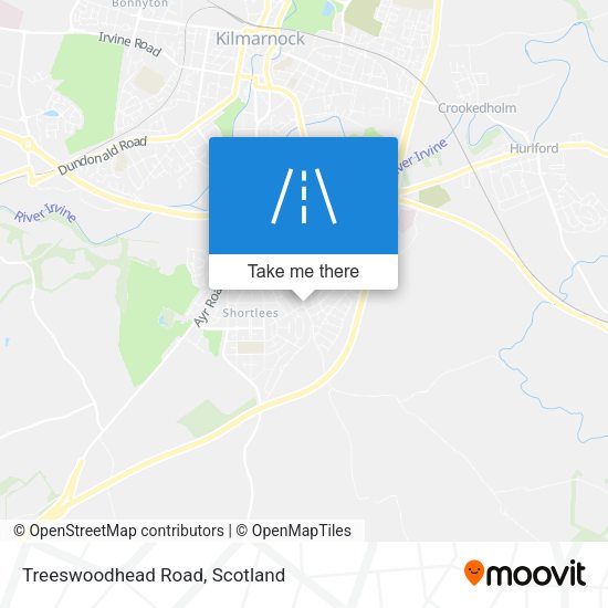 Treeswoodhead Road map