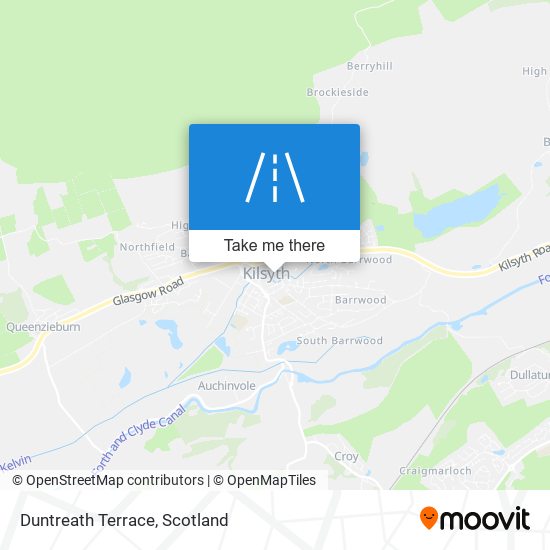 How to get to Duntreath Terrace in Kilsyth by Bus or Train?