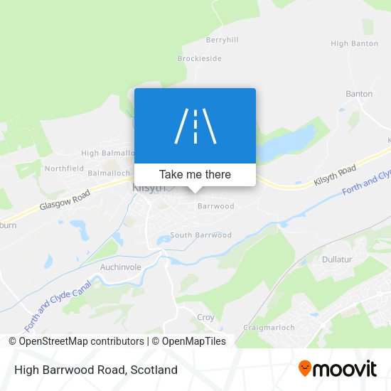 High Barrwood Road map