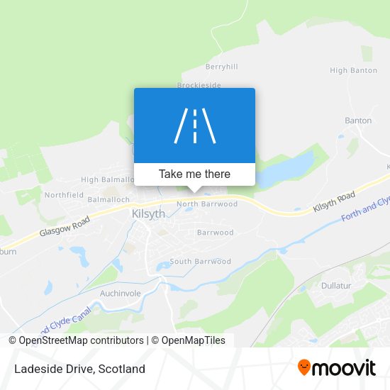 Ladeside Drive map