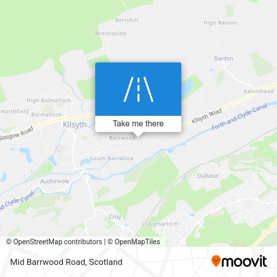 Mid Barrwood Road map