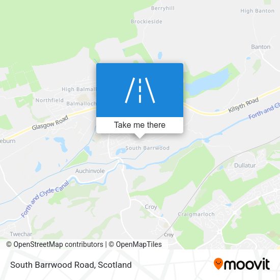 South Barrwood Road map