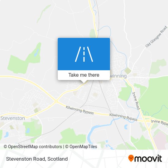 Stevenston Road map