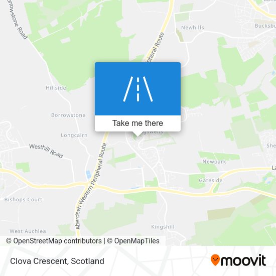 Clova Crescent map