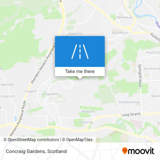 Concraig Gardens map
