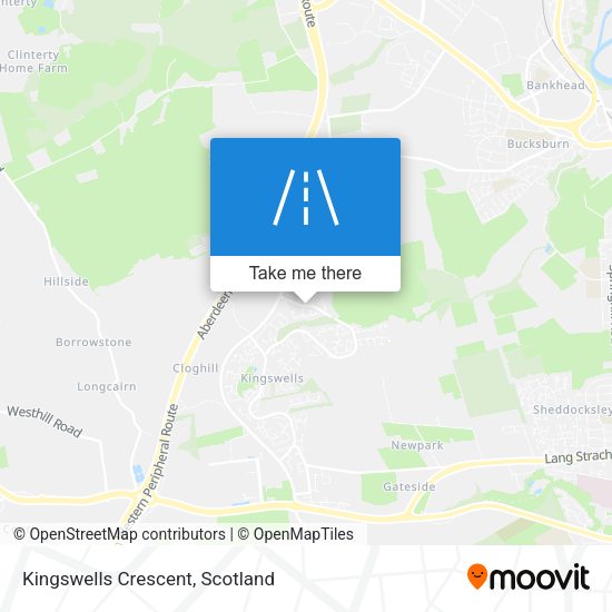 Kingswells Crescent map