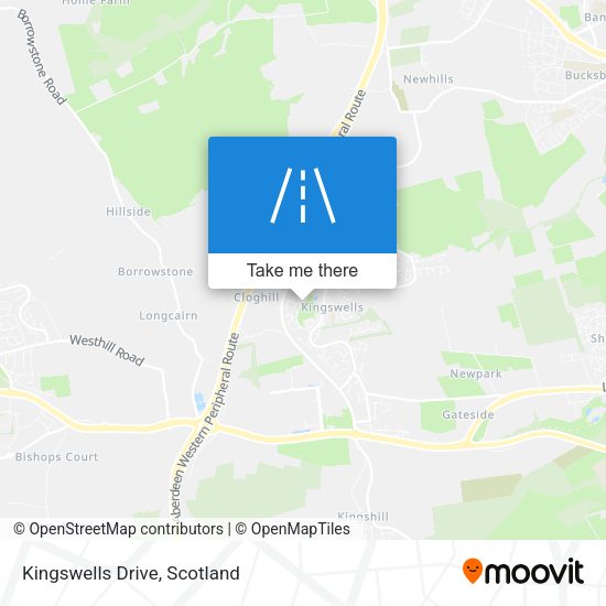 Kingswells Drive map