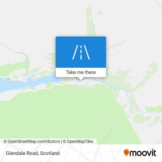 Glendale Road map