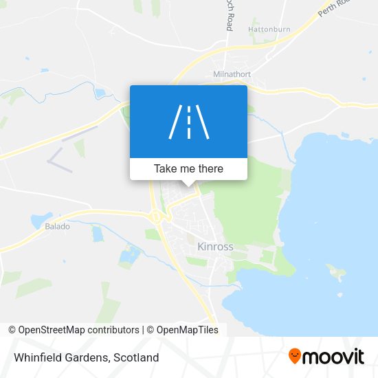 Whinfield Gardens map