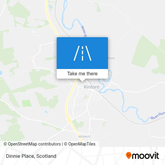 Dinnie Place map