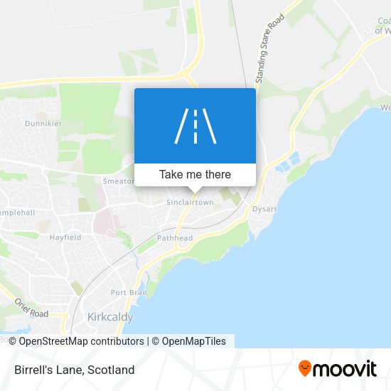 Birrell's Lane map