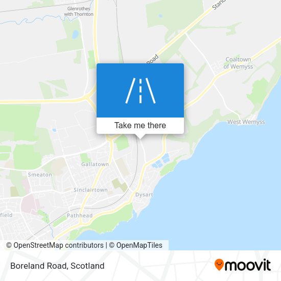 Boreland Road map