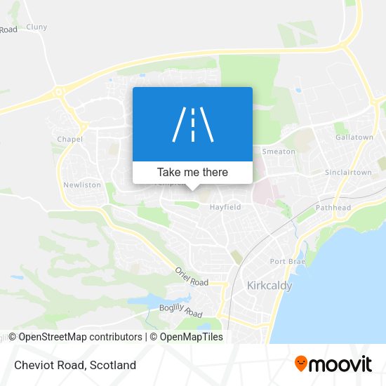 Cheviot Road map