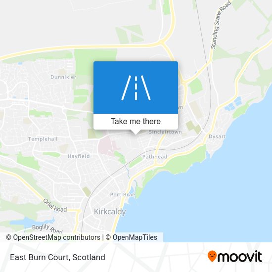 East Burn Court map