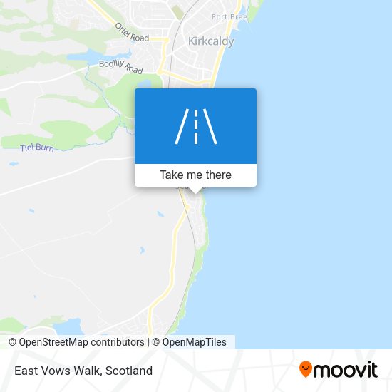 East Vows Walk map