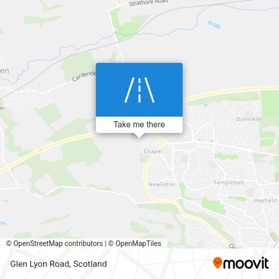 Glen Lyon Road map