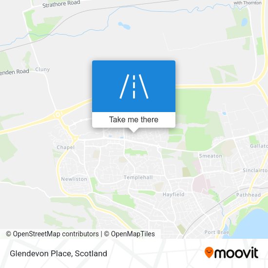 Glendevon Place map
