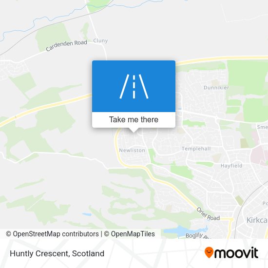 Huntly Crescent map