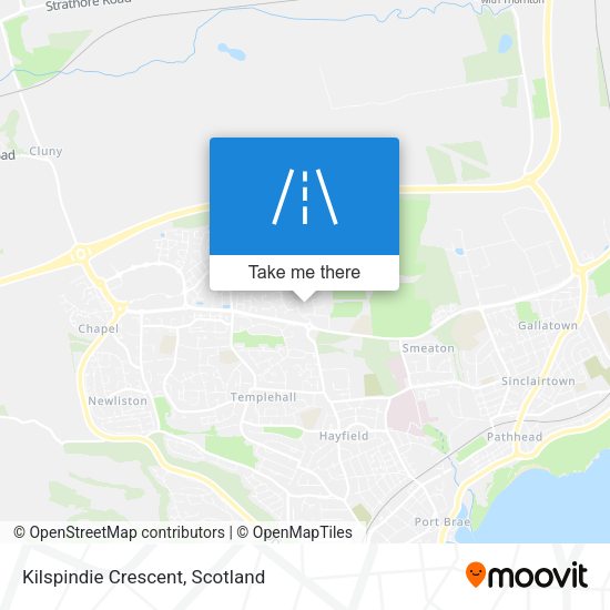 Kilspindie Crescent map