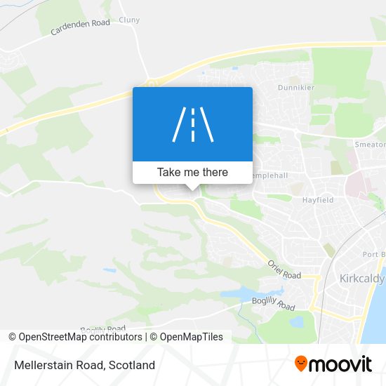 Mellerstain Road map