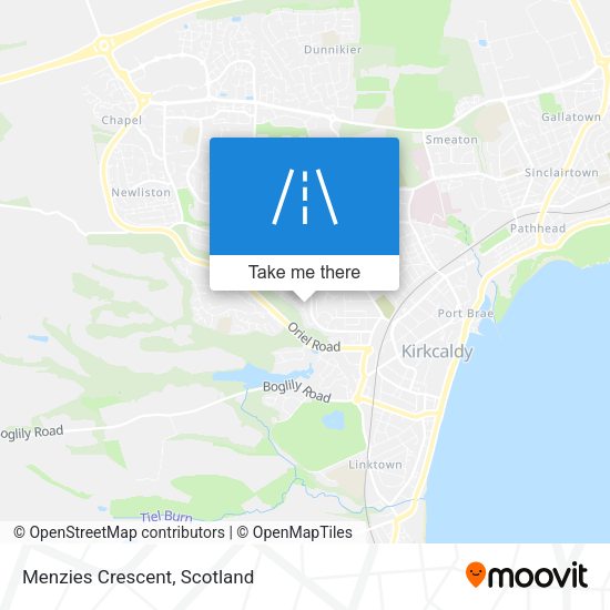 Menzies Crescent map