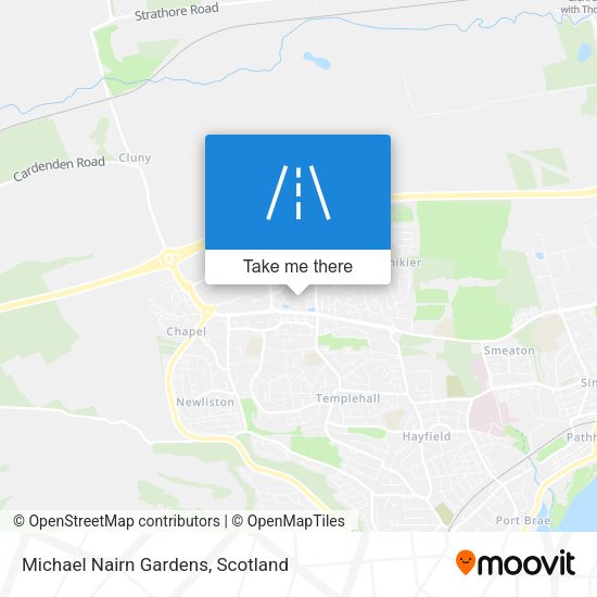 Michael Nairn Gardens map