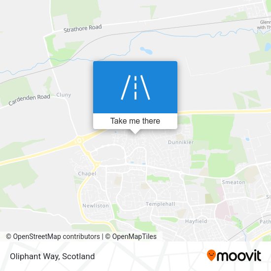 Oliphant Way map
