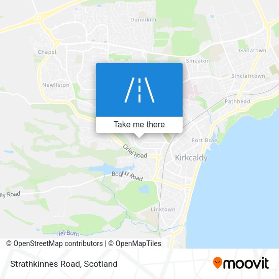 Strathkinnes Road map