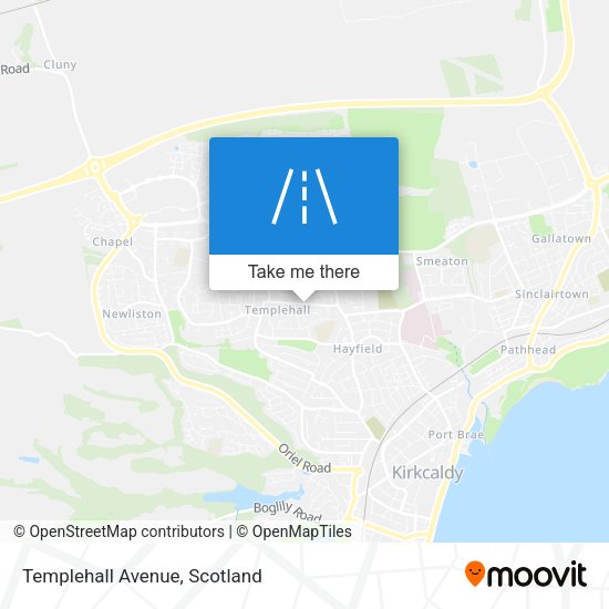 Templehall Avenue map