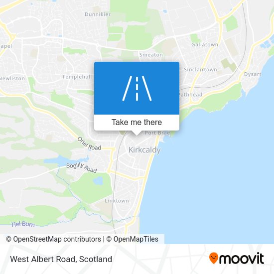 West Albert Road map
