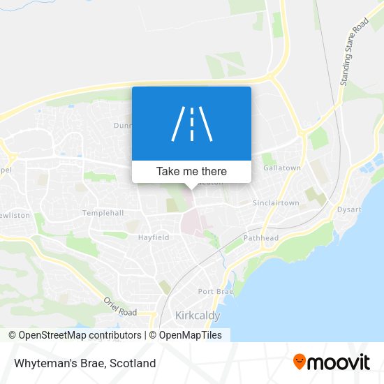 Whyteman's Brae map