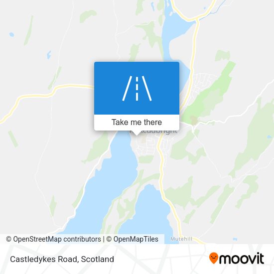 Castledykes Road map