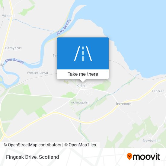 Fingask Drive map