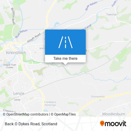 Back O Dykes Road map