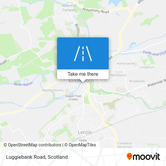 Luggiebank Road map