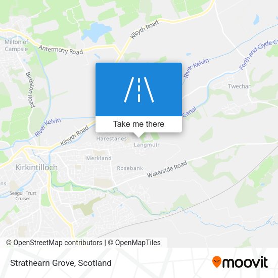 Strathearn Grove map