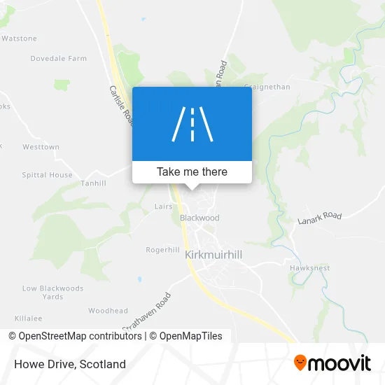 Howe Drive map