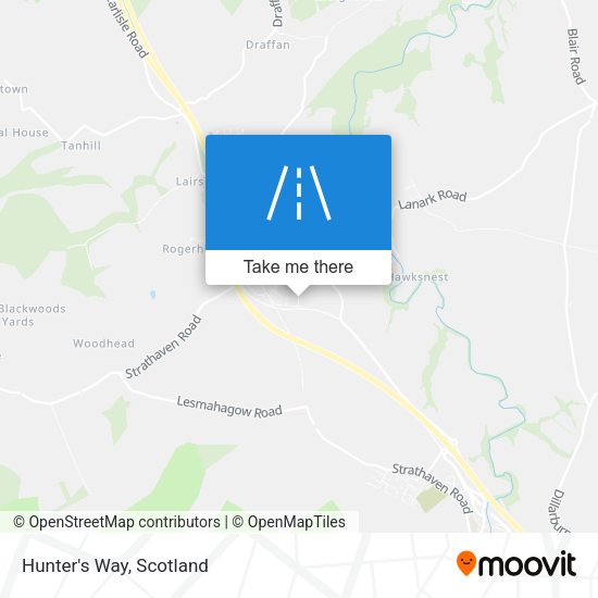 Hunter's Way map