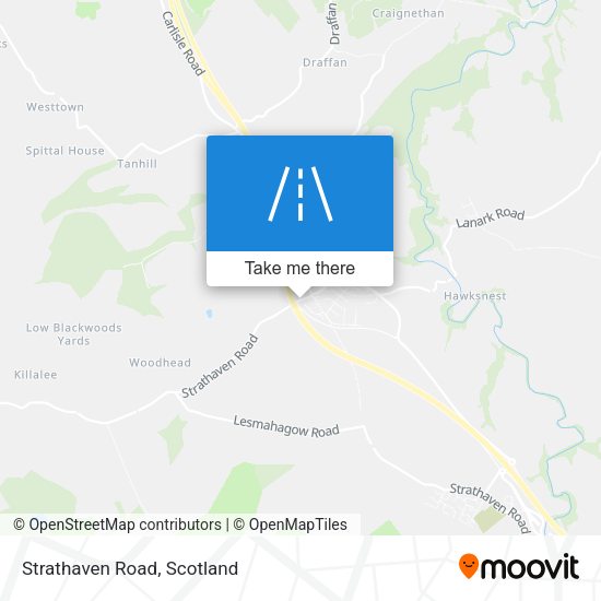 Strathaven Road map
