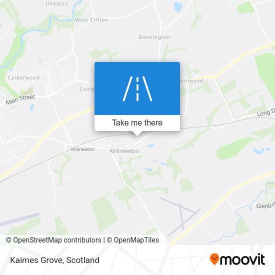 Kaimes Grove map