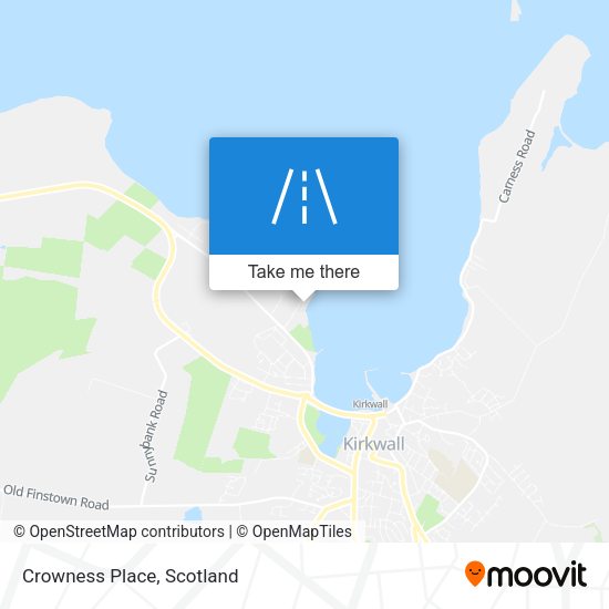 Crowness Place map