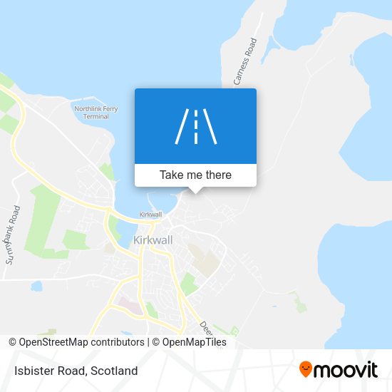 Isbister Road map